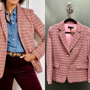 CLASSIC SHETLAND BLAZER - APPLE PLAID